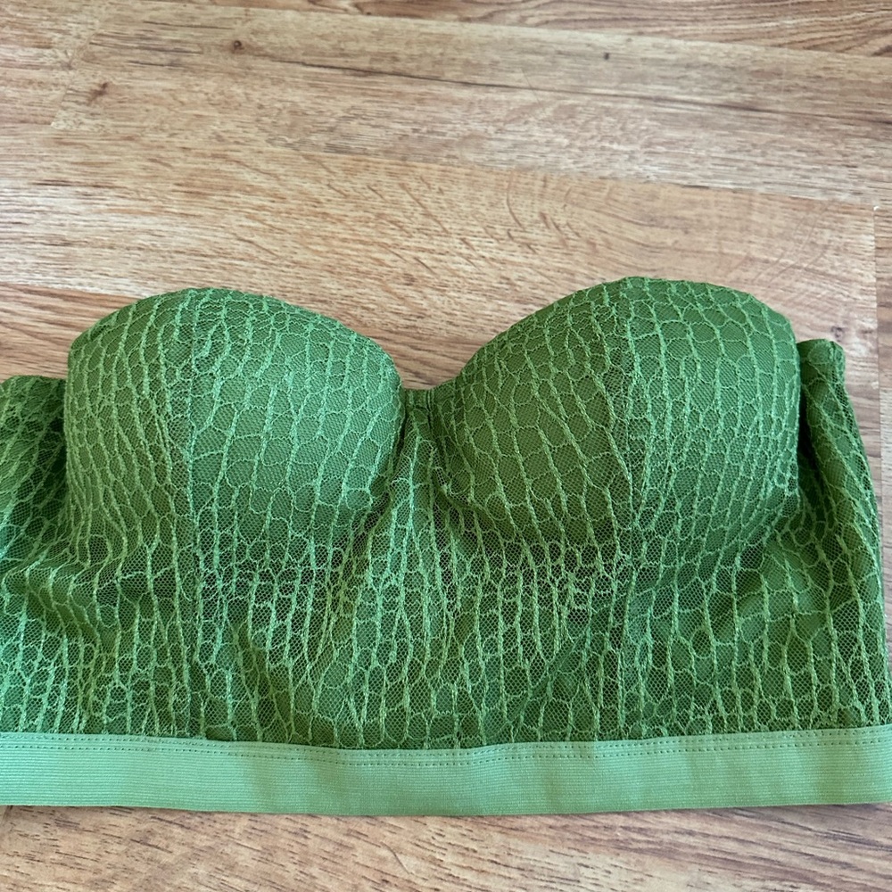 Michael Costello x REVOLVE Vivienne Mini Dress M Green Croc - Picture 8 of 16